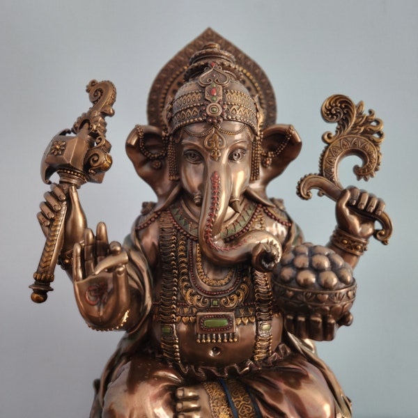 Ganesh Statue | Large Ganpati Idol | 18 Inch | God Of Good Luck | New Beginning | Lord Vinayaka| Ganapati Bappa| Diwali Puja | House Warming