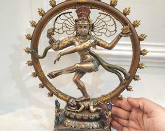 10.5" Nataraj Statue | Tanzendes Shiva Natraja Idol für Yoga Hall | Gebundene Bronze | eine perfekte Geschenkidee