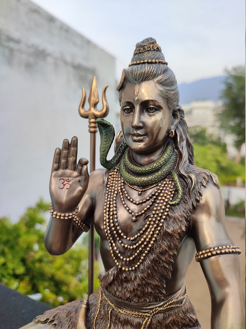 Shiva Statue 10 Inches Lord Shiva Meditating Shiva Etsy