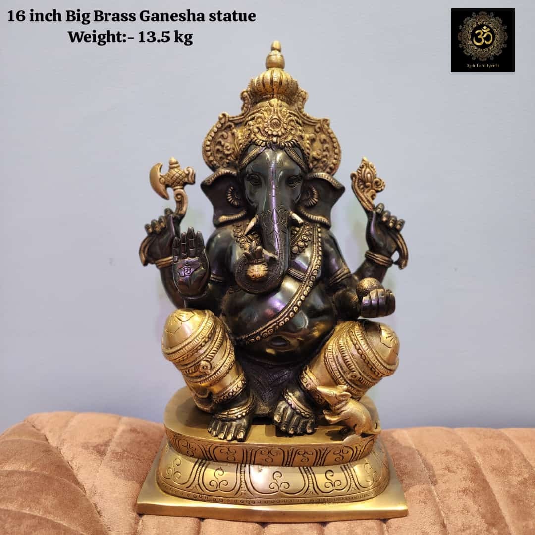 Big Ganesha Statue 16 Inch God Luck God , Lord of Wisdom ,lord Ganesha
