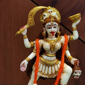 Estátua de Kali de 8&quot;: Deusa Hindu Kalika Idol