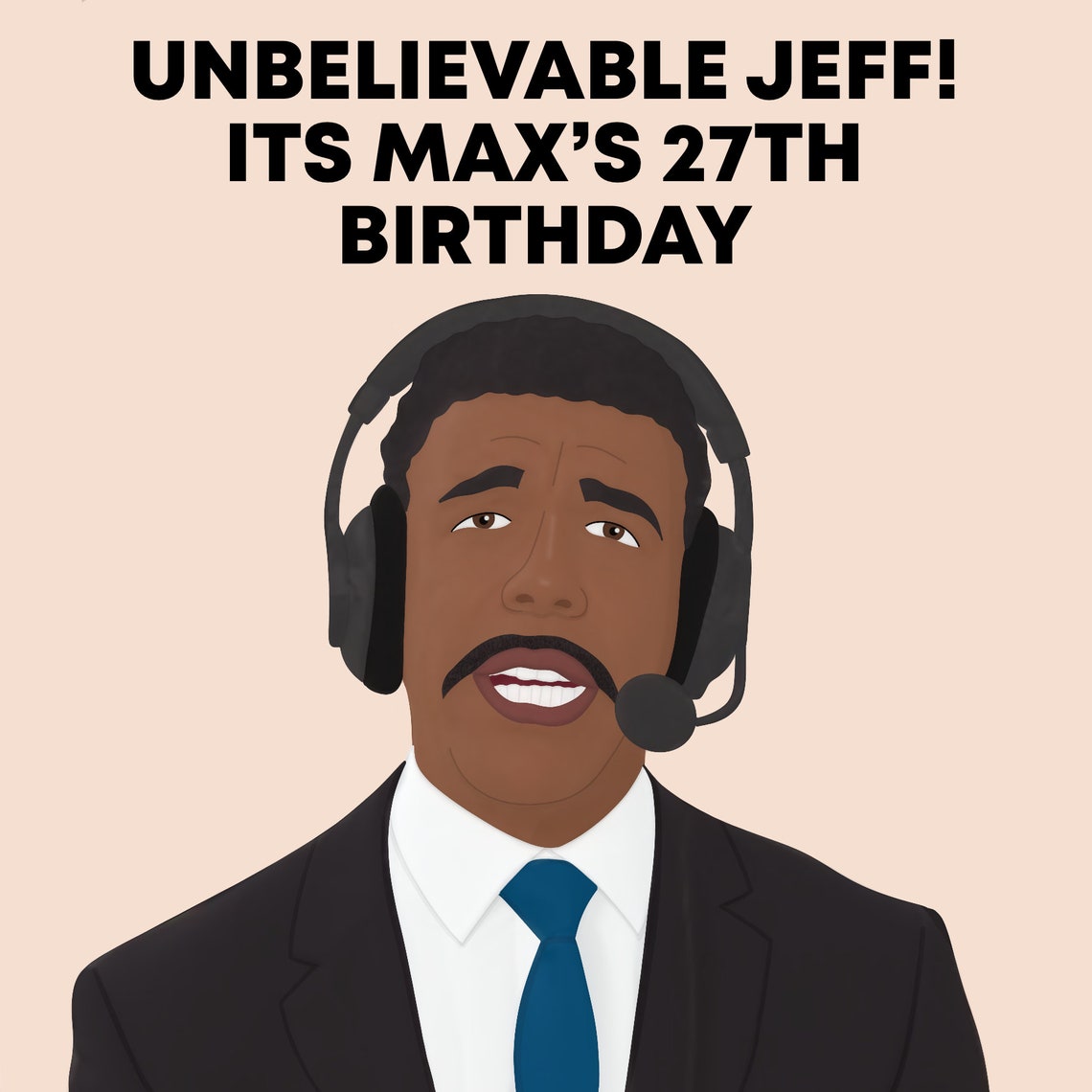 Personalised Chris Kamara Birthday | Etsy