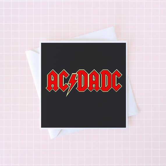 AC/DC Card Birthday Card Happy Birthday Music Card Rock Etsy UK