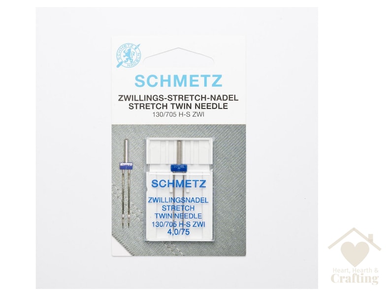 Schmetz Stretch Twin Needle 4.0mm Size 75 Machine Needle