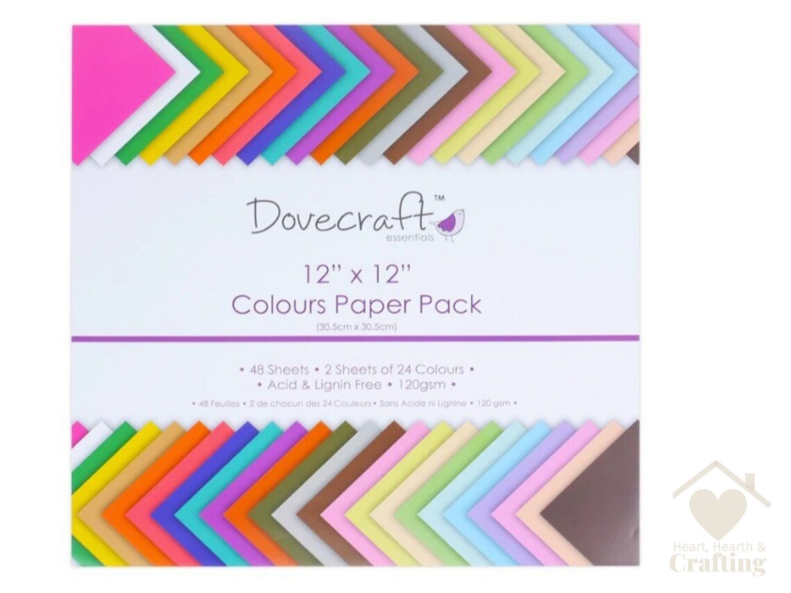 Dovecraft Colour Paper Value Pack 12x12