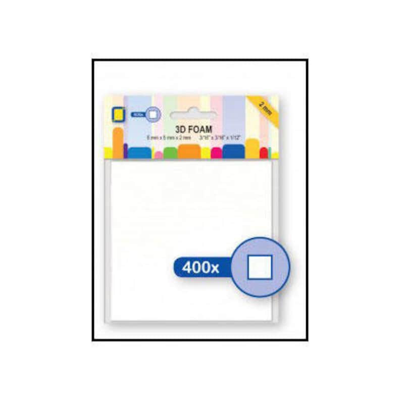 Sticky Foam Square Pads 2mm