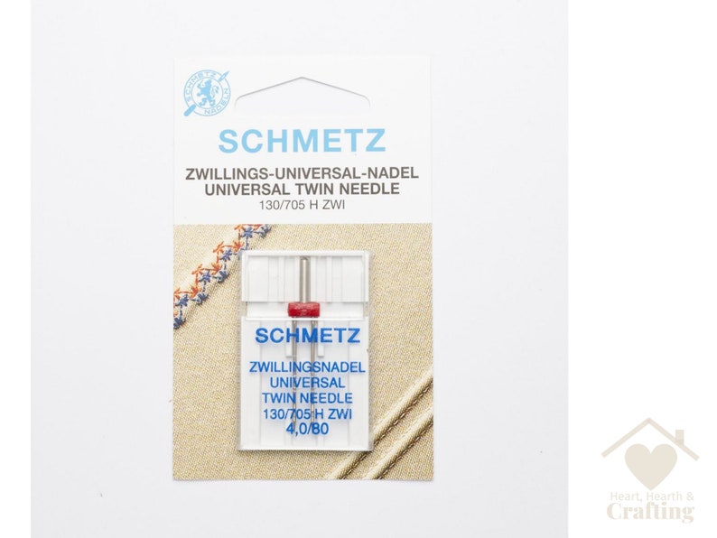 Schmetz Twin Needle 4.0mm Size 80 Machine Needle