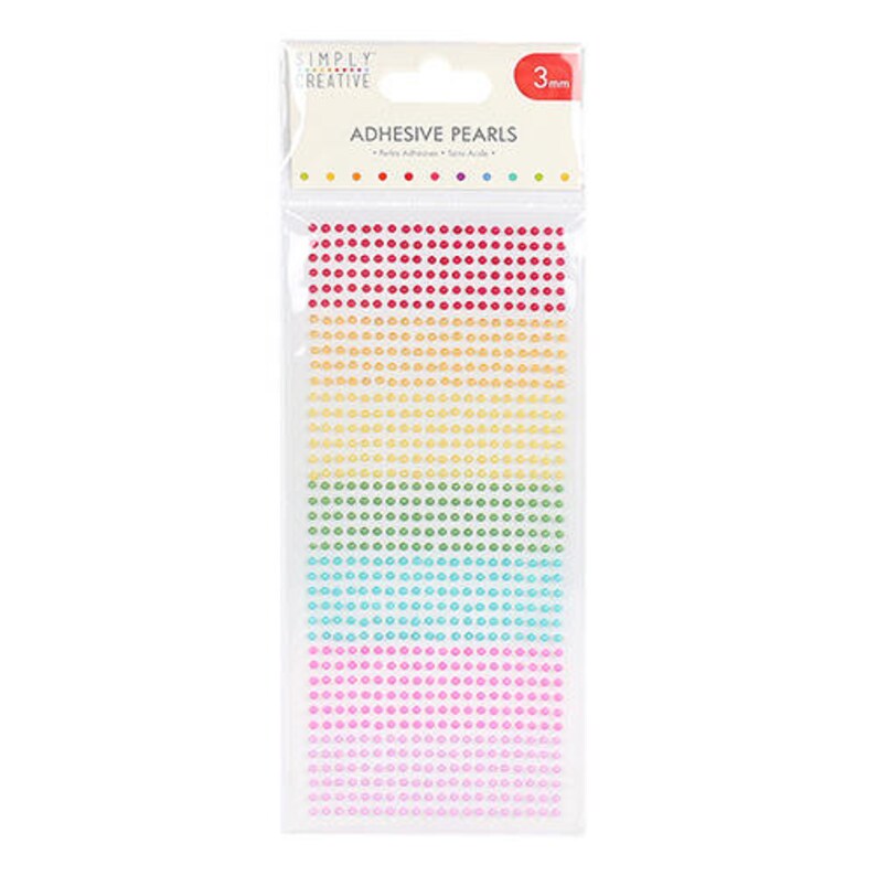 3mm Rainbow Pearl Stickers