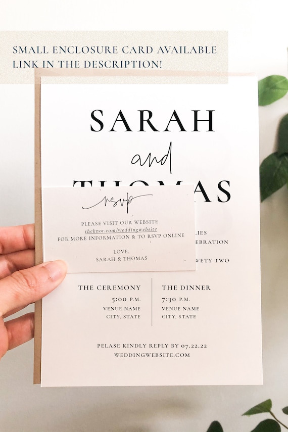 A7 wedding invitation | Beachweddingtips.com
