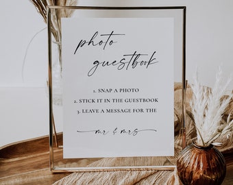 TANYA | Please Sign Our Guestbook Sign, Rose Gold Frame Also Available