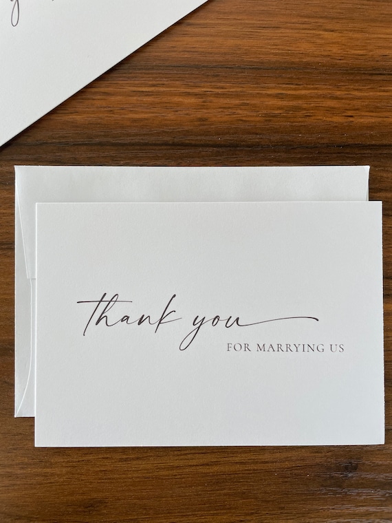 Buy TANYA Wedding Vendor Thank You Cards Printed on Premium Card