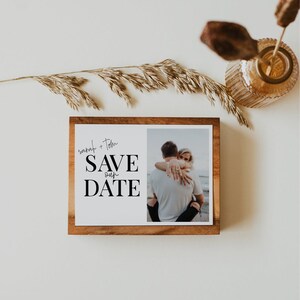 LAURA | Save the Date Postkarte mit Foto, Änderung der Datumsversion verfügbar