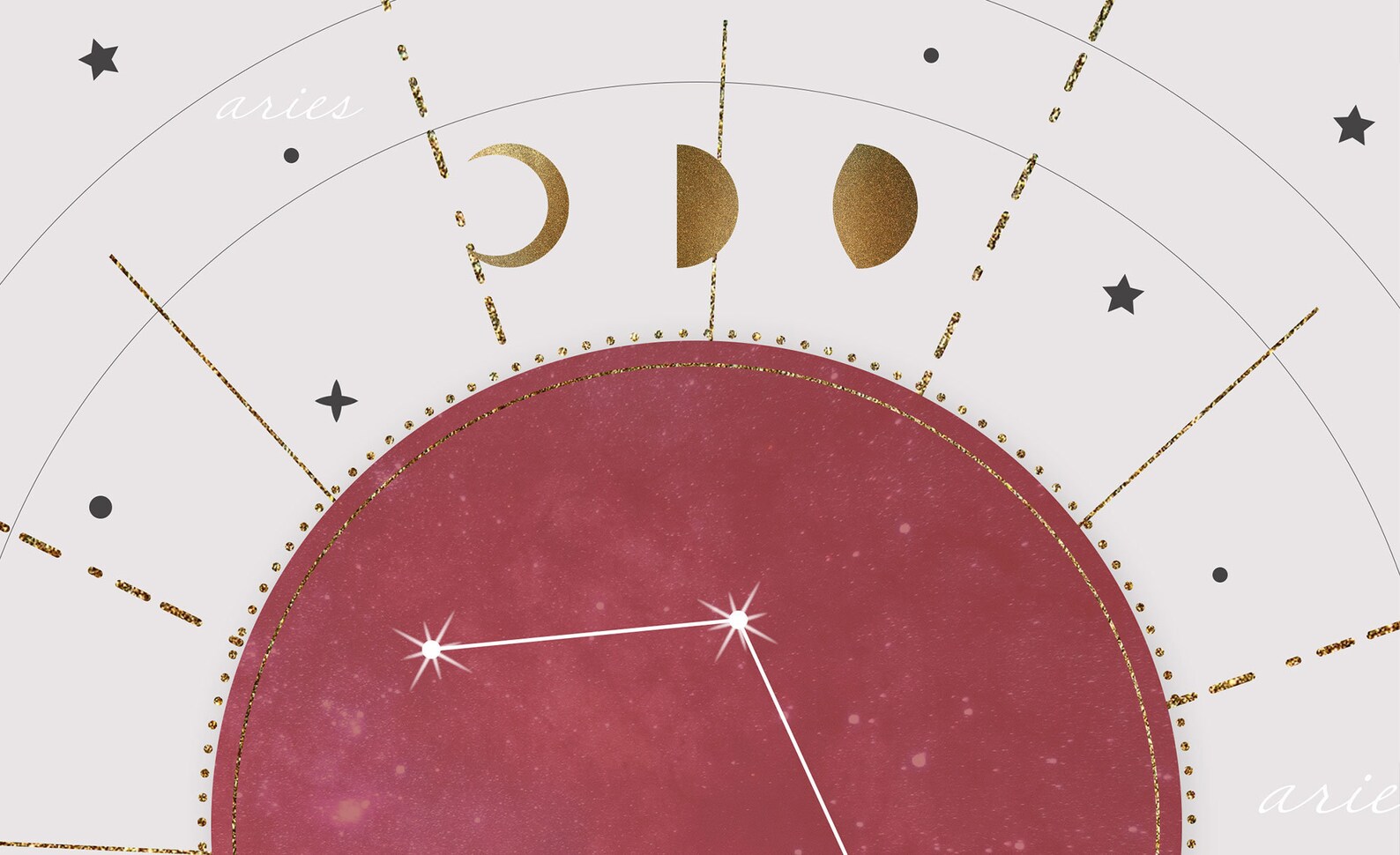 Aries Zodiac Print Astrology Print Astrology Wall Decor Etsy