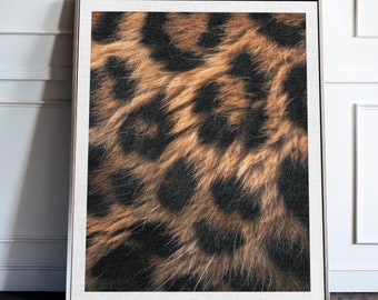 Leopard Print Wall Art Fashion Poster, Leopard Quote Print Is My Favourite Colour, Animal Print Decor, Fashion Wall Art
