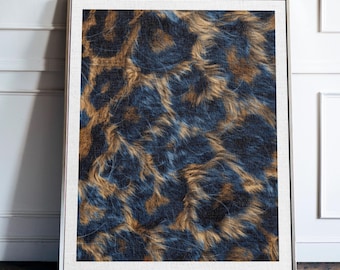 Leopard Print Wandkunst Mode Poster, Leopard Zitat Print Ist Meine Lieblingsfarbe, Tier Print Dekor, Fashion Wandkunst