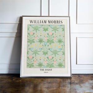William Morris Print, The Daisy Wall Art Print, Vintage Kitchen Decor, WM Art