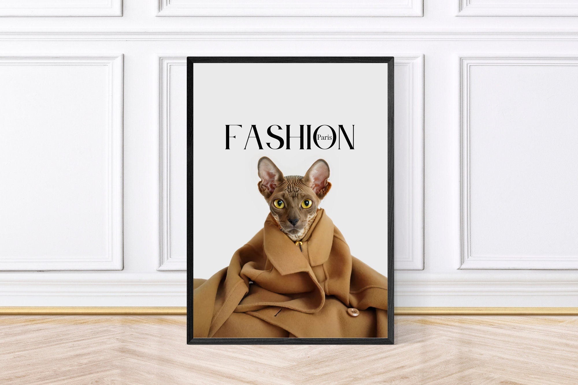 Sphynx Cat Print Angry Sphynx Cat Printable Photorealistic Cat