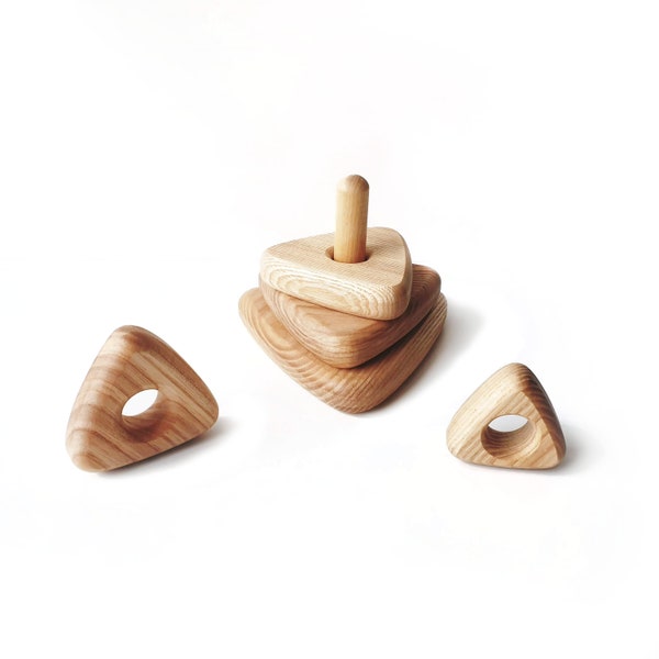 Wooden Stacking Toy Etsy