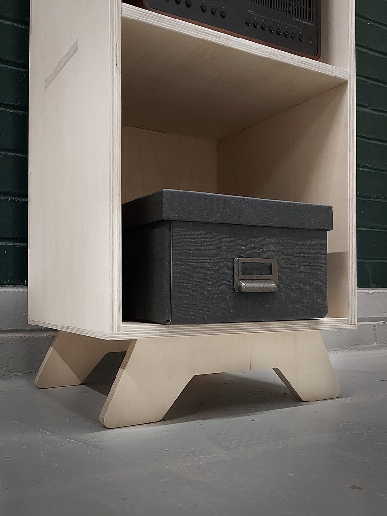 Bhraich Bookcase Birch Plywood Minimal Scandinavian Design Etsy