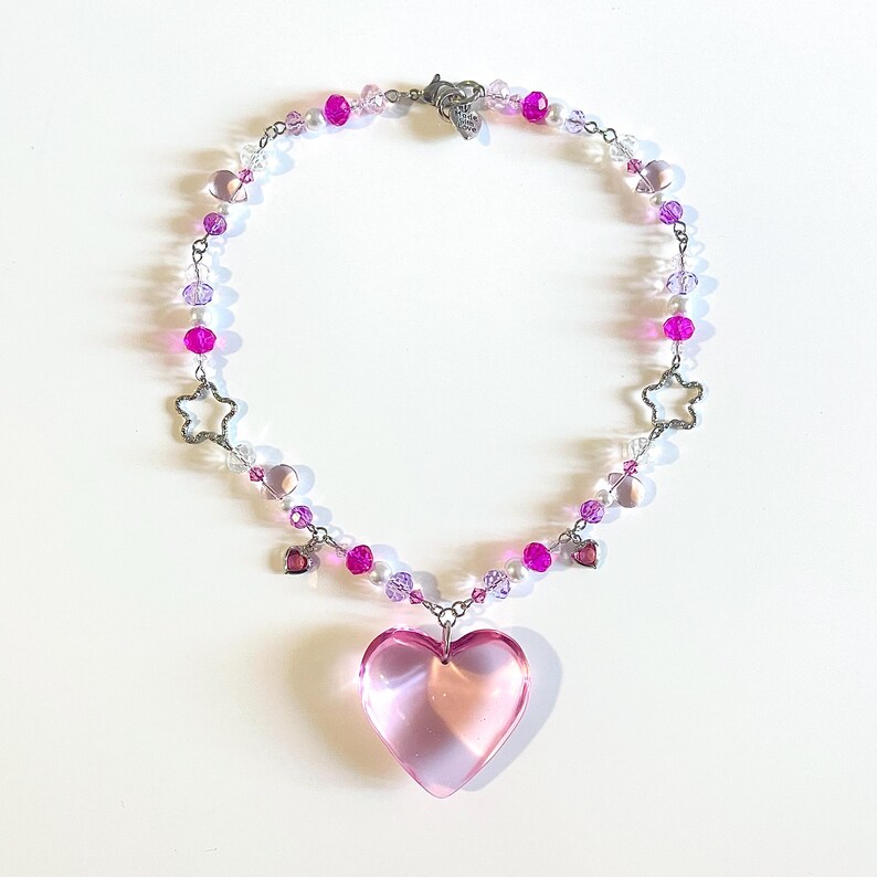 The Candy Beads Necklace-Pink main image 1