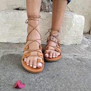 Greek leather sandals, Women sandals, Summer shoes, Handmade sandals, Ancient greek sandals, Customade sandals, Spartan sandals, SPARTAN