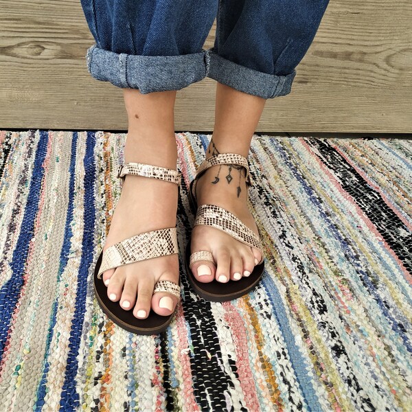 animal print sandals
