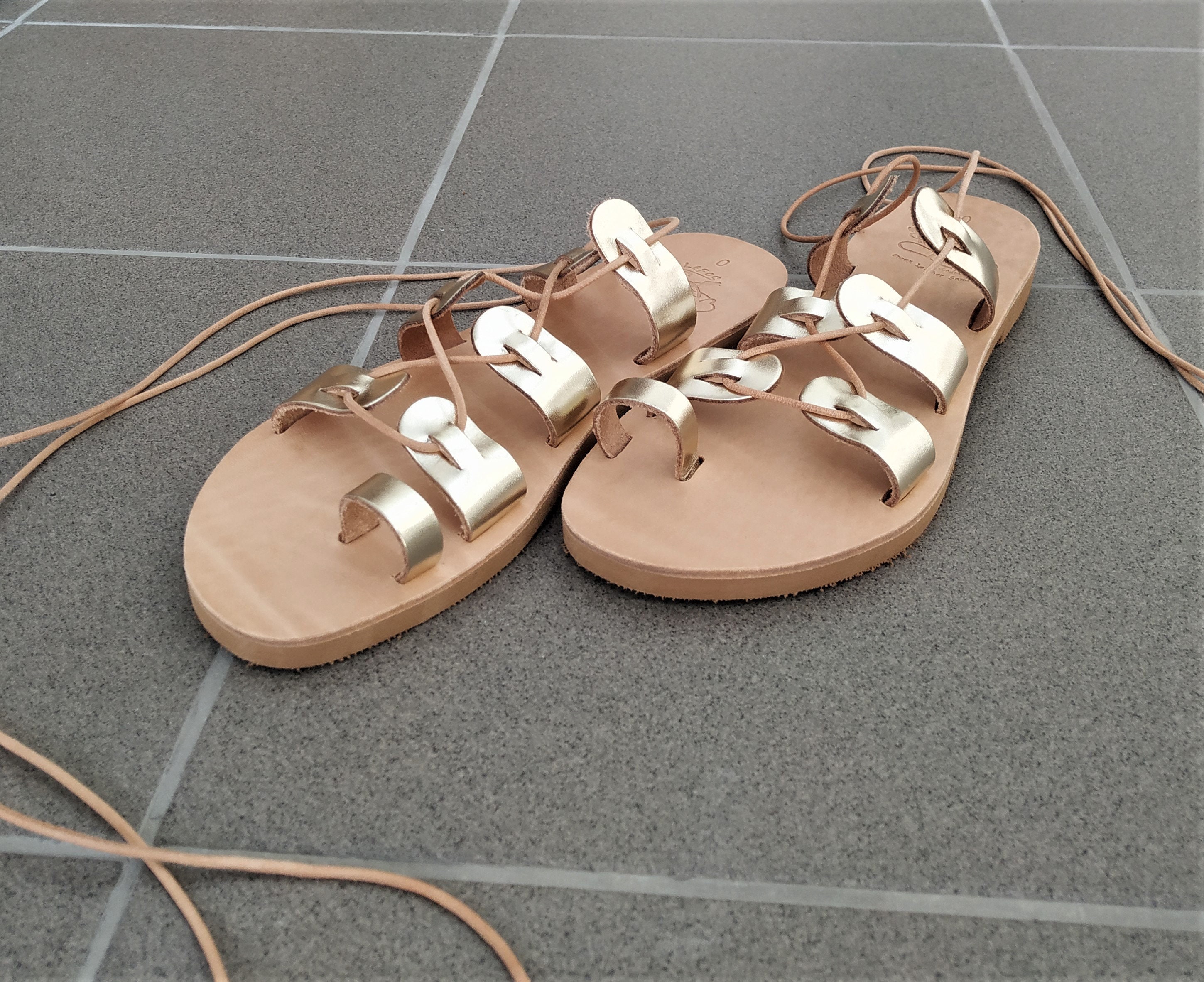Greek leather sandals Women sandals Summer shoes Handmade | Etsy