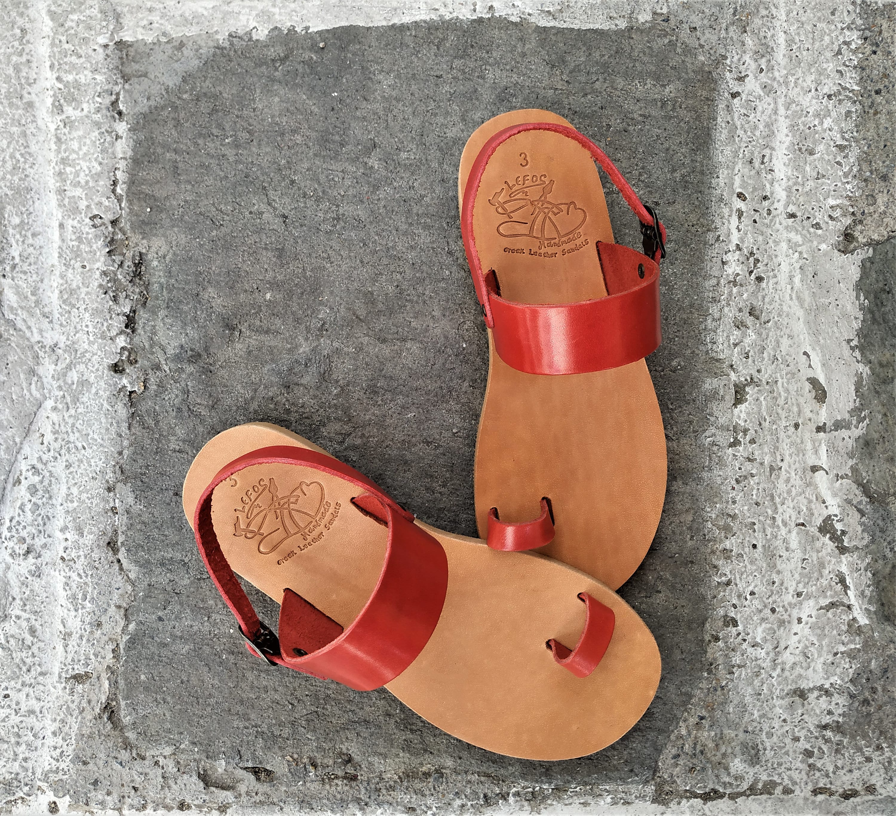 Handmade Greek Leather Kids Sandals, Strappy Summer Shoes, Chamaeleon…