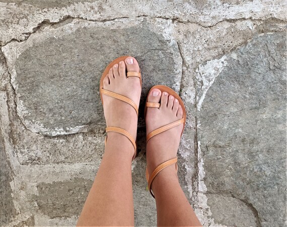 Greek Leather Sandals, Women Sandals, Summer Shoes, Handmade  display picture 3