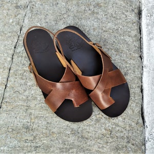 Greek Leather Sandals Men Sandals Summer Shoes Handmade - Etsy