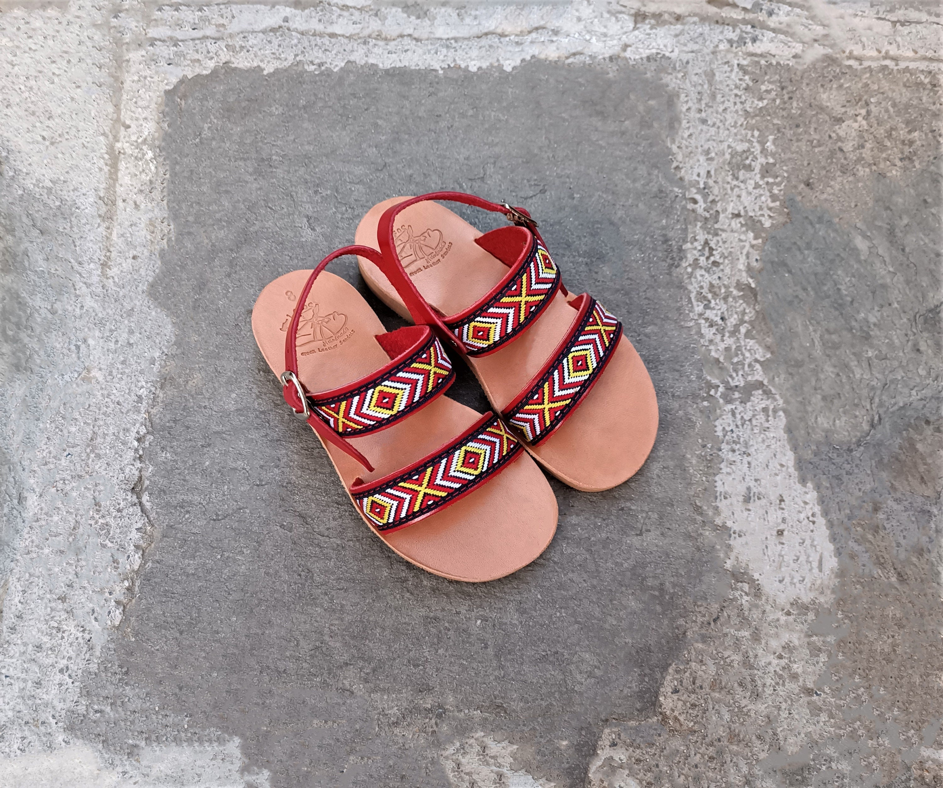 Greek leather sandals, Kids sandals, Summer shoes, Handmade sandals, Genuine leather sandals, Customade sandals, ERIDANUS BOHO KIDS