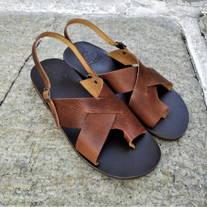Greek Leather Sandals, Men Sandals, Summer Shoes, Handmade Sandals ...