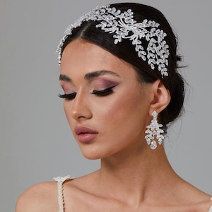 Accessori per capelli con zirconi Swarovski, fermagli per capelli da sposa, diademi da sposa, copricapi in argento, diademi per scapoli, corone di fidanzamento, corone di cristallo!