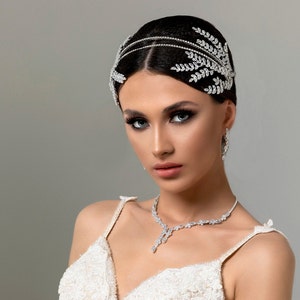 Swarovski Zircon Tiara,Bridal Headpiece,Wedding Hair Accessories, Bridal Tiaras, Silver Headpieces, Crystal Crowns, Wedding Headpieces