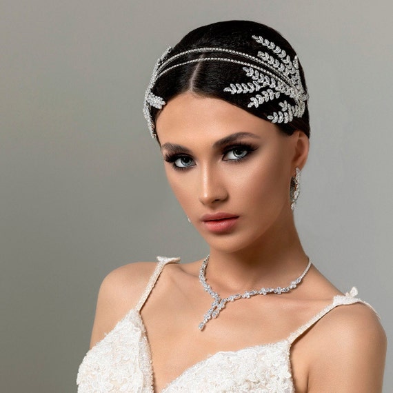 Swarovski Zircon Tiara,bridal Headpiece,wedding Hair  display picture 2