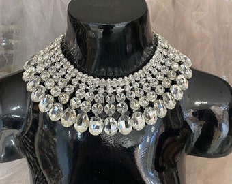 Collier d'épaule de mariée, chaîne d'épaule, bijoux de corps de mariage, bijoux d'épaule de robe de mariée, accessoires de mariée, accessoire de corps en cristal