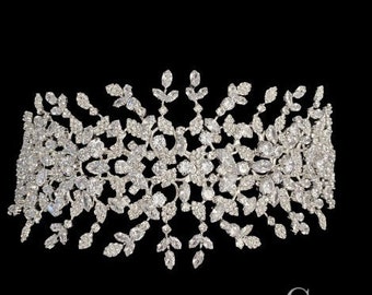 Swarovski Zirkoon haaraccessoires, bruidshaarwijnstok, bruidstiara's, zilveren hoofddeksels, tiara voor bachelor, verlovingskronen, kristallen kronen!