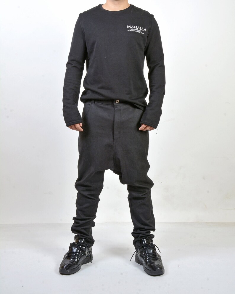 Steampunk Pants Urban Clothing Cyberpunk Clothing Hip Hop Pants Drop Crotch Pants Plus Size Pants Men Harem Pants Men Baggy Pants