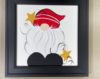 Red hat Gnome framed square.