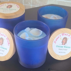 Sand and surf candle — premium wax—6oz