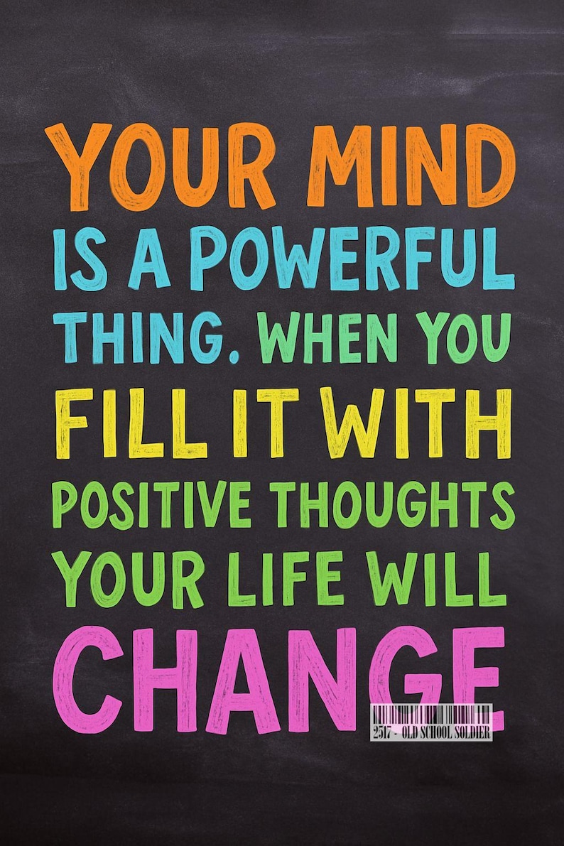 Positive Mindset Life Wisdom – A3 A4 A5 Motivation Posters - Etsy