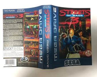 Street of Rage 3 Sega mega Drive Box Insert Inlay Case Cover Art