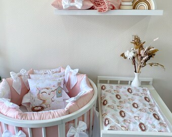 Round Crib Bedding Sets Crib Bumpers Canopy Par Babyallieshop