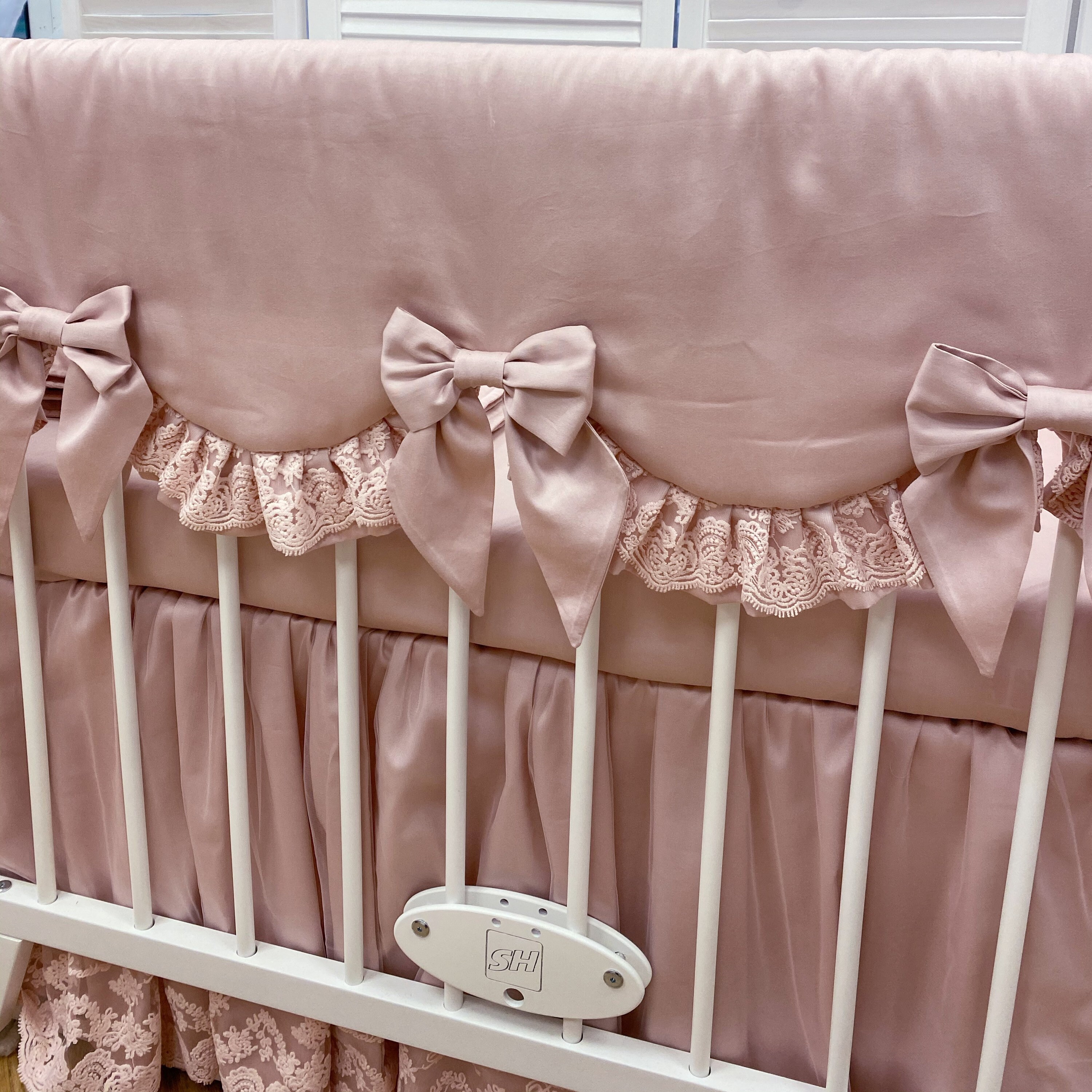 Rail Cover for crib crib bumper pink rail cover Etsy