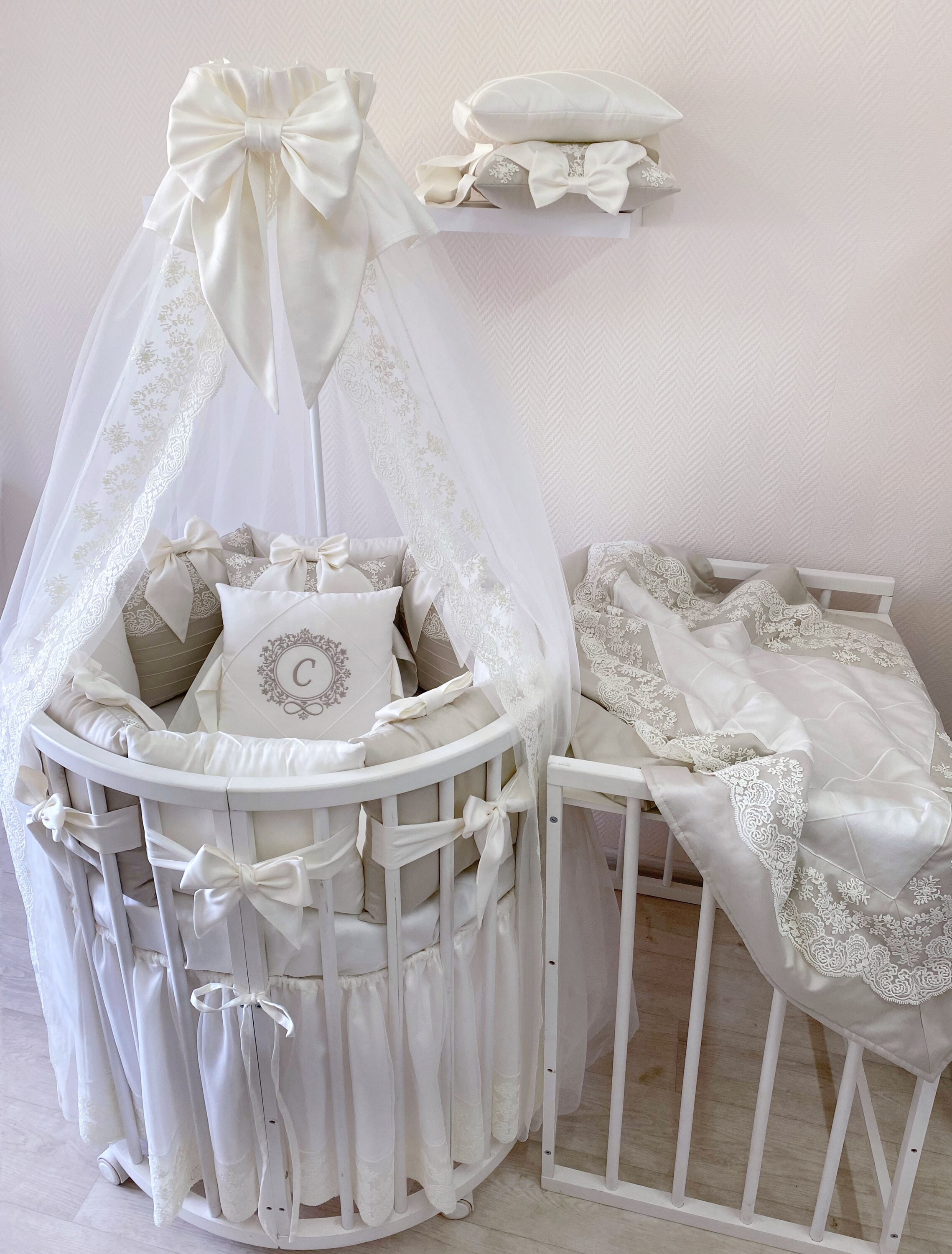 wicker crib bedding sets