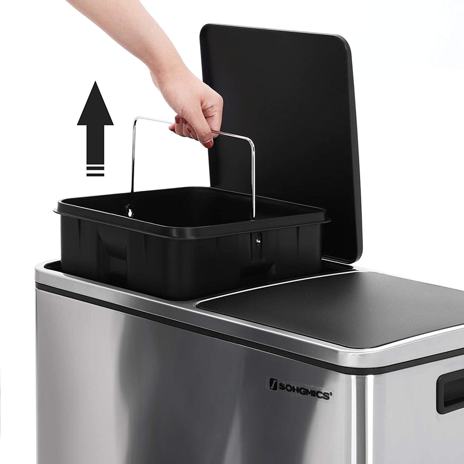 Double Recycle Pedal Bin 2 x 30L Kitchen Bin with Dual Etsy