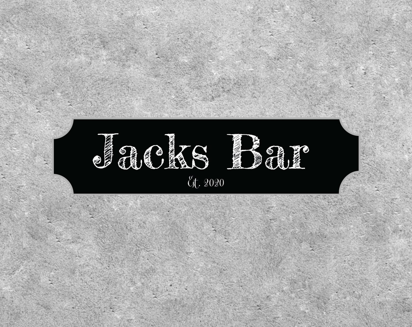 Personalised Bar Sign Custom Text 4 Designs Pub Signage Etsy