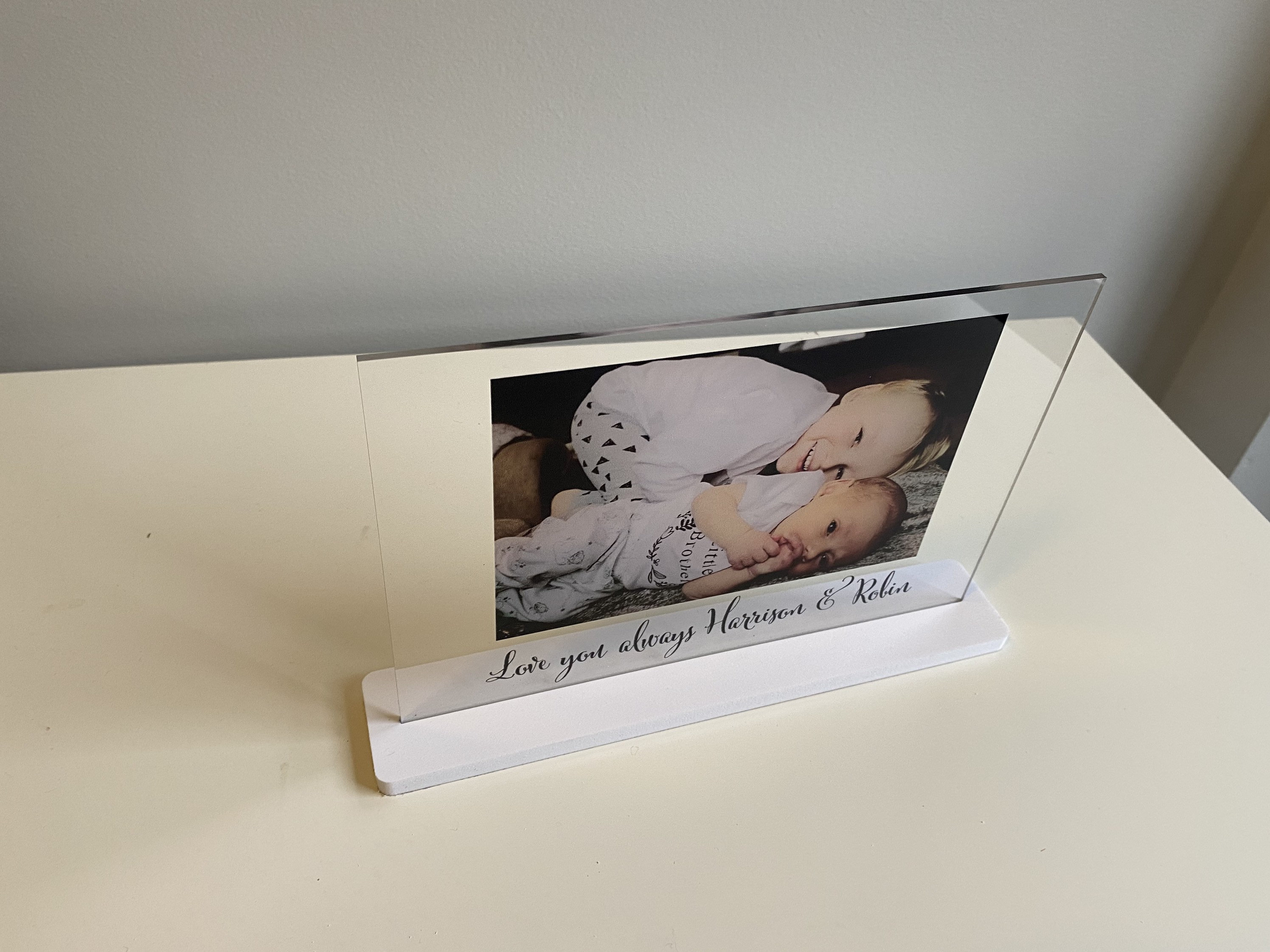 Personalised Acrylic Plaque Custom Message Upload your Etsy