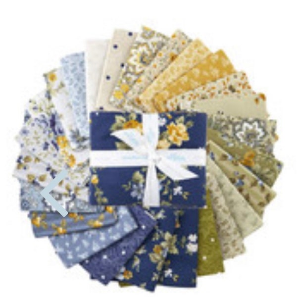 Buttercup Blooms ~ by Gerri Robinson for Riley Blake designs~ Fat Quarter Bundle (25 pieces)