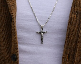 Jewelry Stores Network Latin Crucifix Pendant in 925 Sterling Silver 55x30mm Jewelry Stores Network Latin Crucifix Pendant in 925 Sterling Silver 55x30mm